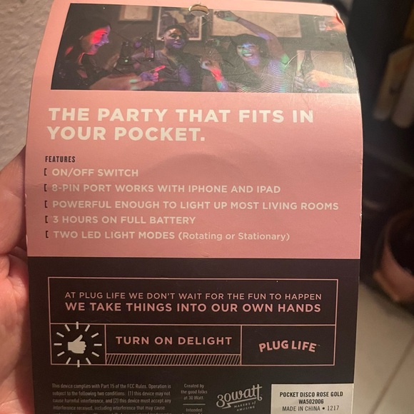 [New and Unused] Rose Gold Pocket Disco for iPhone and iPad - Picture 2 of 2